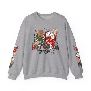 Hot Cocoa Season Crewneck Sweatshirt - Sleeves