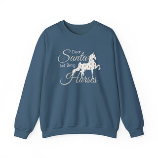 Dear Santa Bring Horses Crewneck Sweatshirt