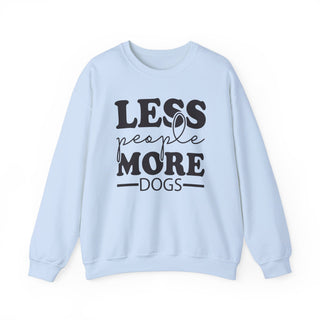 Less People More Dogs Unisex Heavy Blend™ Crewneck Sweatshirt