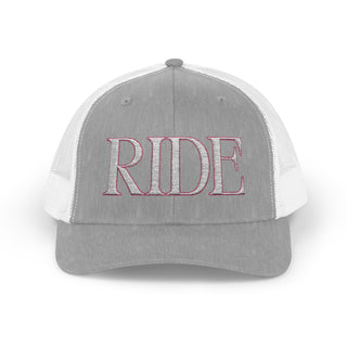 RIDE Pink Snapback Trucker Cap
