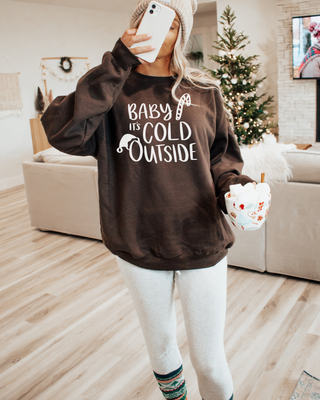 Baby It's Cold Outside Graphic Crewneck Sweatshirt