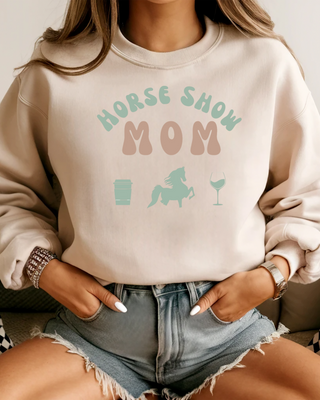 Horse Show Mom Graphic Sweatshirt