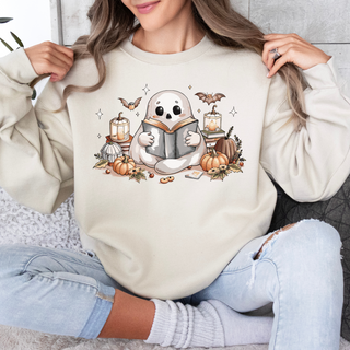 Booked With Spirits Graphic Crewneck Sweatshirt