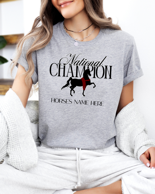 Personalized National Champion Arabian (trot)