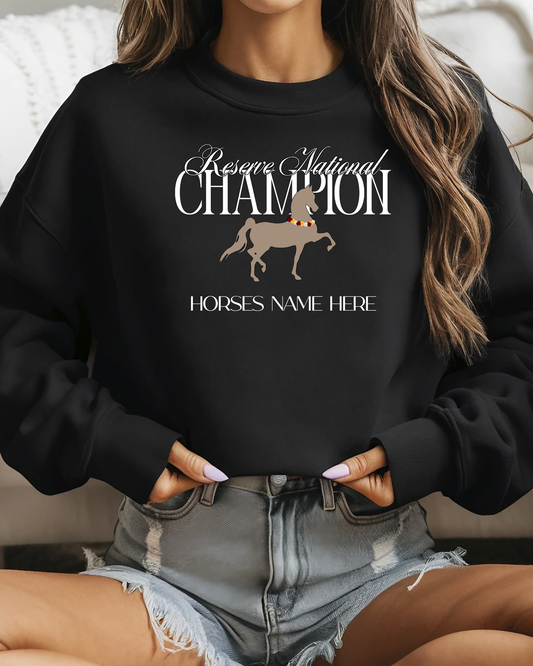 Personalized Reserve Natl. Champion - Arabian (Trot)