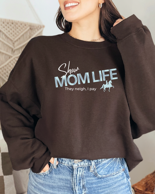 Horse Show Mom Unisex Heavy Blend™ Crewneck Sweatshirt