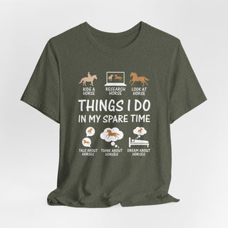 Equestrian Things I Do Graphic T Shirt