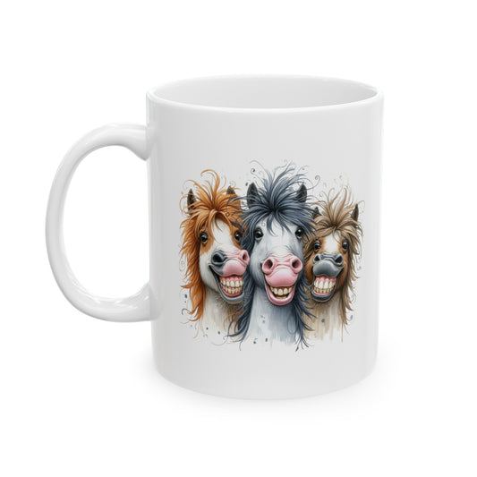 Crazy Horse Trio Ceramic Mug, (11oz, 15oz)