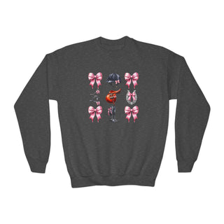 Horse Girl Crochet Youth Crewneck Sweatshirt