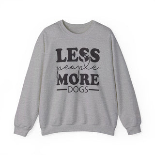 Less People More Dogs Unisex Heavy Blend™ Crewneck Sweatshirt