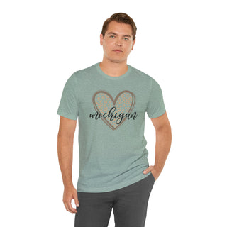 Michigan Heart Unisex Jersey T-Shirt