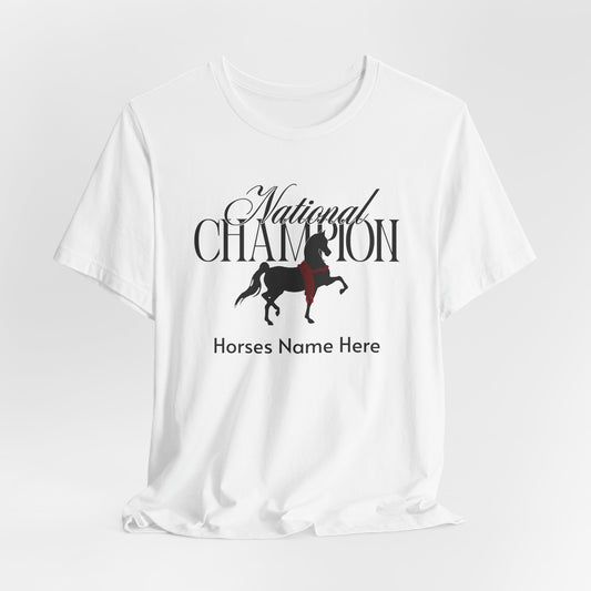Personalized National Champion Arabian (trot)
