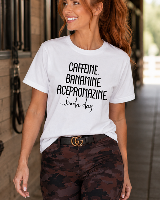Caffeine Banamine Acepromazine Graphic T-Shirt