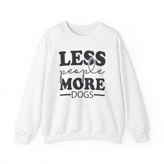Less People More Dogs Unisex Heavy Blend™ Crewneck Sweatshirt