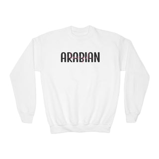 Arabian Horse Girl Youth Crewneck Sweatshirt
