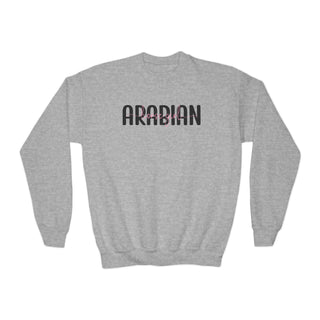 Arabian Horse Girl Youth Crewneck Sweatshirt