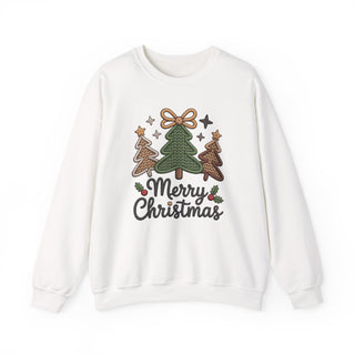 Merry Christmas Faux Yarn Graphic Sweatshirt