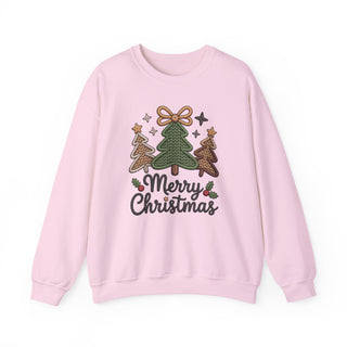 Merry Christmas Faux Yarn Graphic Sweatshirt