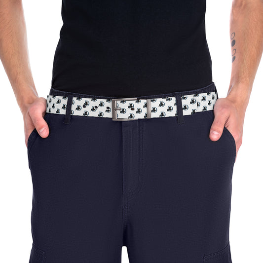 Daniel Logo Belt - White