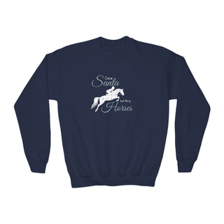 Dear Santa Just Bring Horses Crewneck Sweatshirt