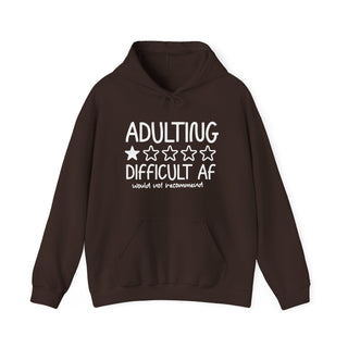 Adulting AF Graphic Hooded Sweatshirt