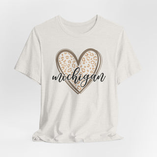 Michigan Heart Unisex Jersey T-Shirt