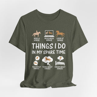 Equestrian Things I Do Graphic T Shirt