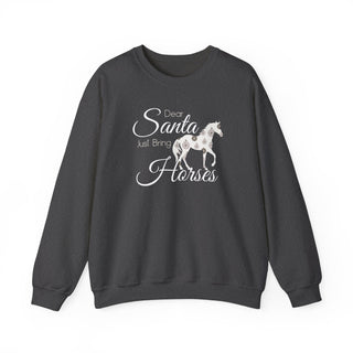 Dear Santa Bring Horses Crewneck Sweatshirt