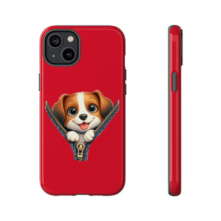 iPhone Tough Cases - Dog Zipper