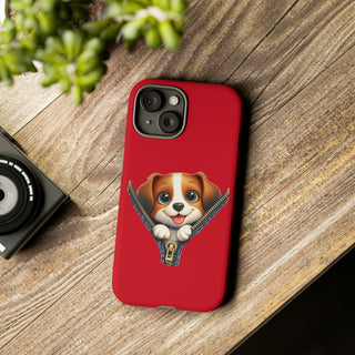 iPhone Tough Cases - Dog Zipper