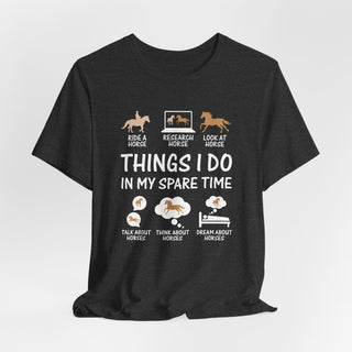 Equestrian Things I Do Graphic T Shirt