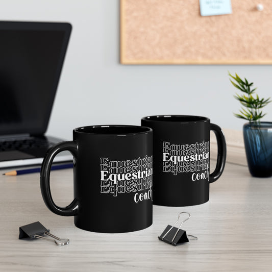 Equestrian Coach Black Mug