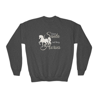Dear Santa Just Bring Horses Crewneck Sweatshirt