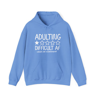 Adulting AF Graphic Hooded Sweatshirt