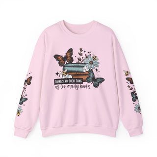 No Such Thing As Too Many Books Sweatshirt - Sleeves