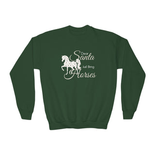 Dear Santa Just Bring Horses Crewneck Sweatshirt