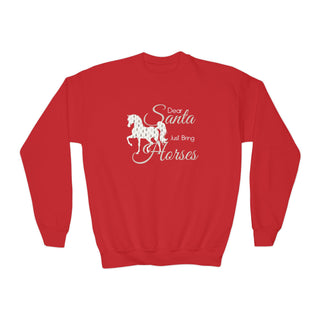 Dear Santa Just Bring Horses Crewneck Sweatshirt