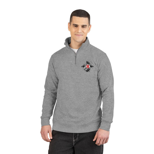 Huron Equestrian Embroidered Fleece Pullover