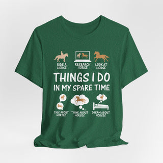 Equestrian Things I Do Graphic T Shirt