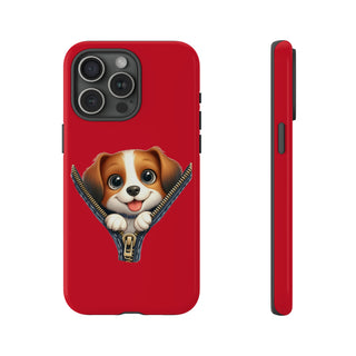iPhone Tough Cases - Dog Zipper