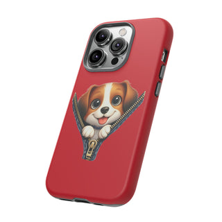 iPhone Tough Cases - Dog Zipper