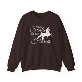 Dear Santa Bring Horses Crewneck Sweatshirt