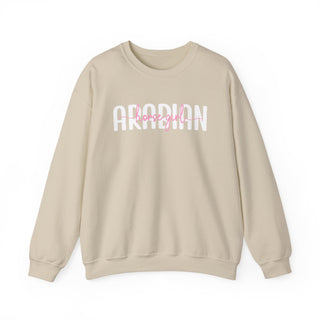 Arabian Horse Girl Pink Unisex Graphic Sweatshirt