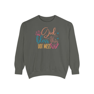 God Bless Hot Mess Graphic Sweatshirt