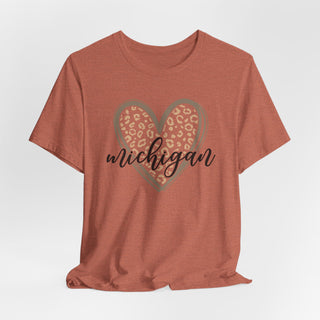 Michigan Heart Unisex Jersey T-Shirt