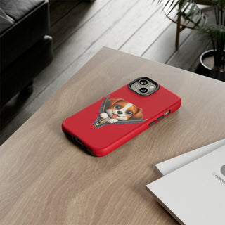 iPhone Tough Cases - Dog Zipper