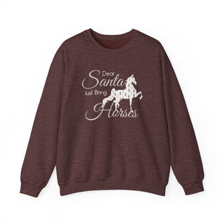 Dear Santa Bring Horses Crewneck Sweatshirt