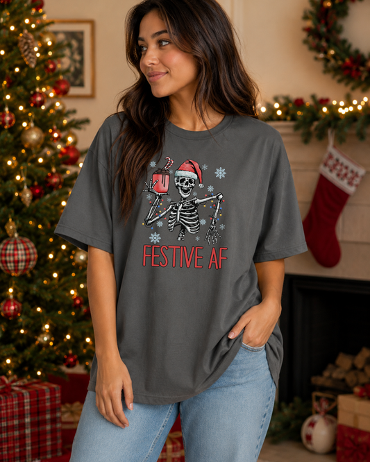 Festive AF Graphic T Shirt