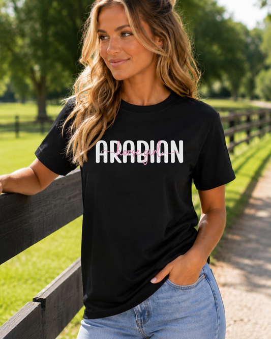 Arabian Horse Girl Graphic T Shirt