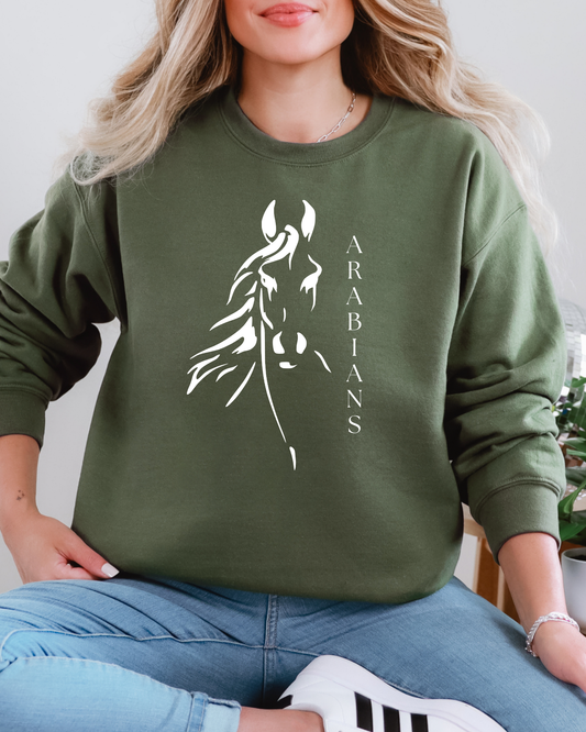 Arabian Horse Graphic Sweatshirt,